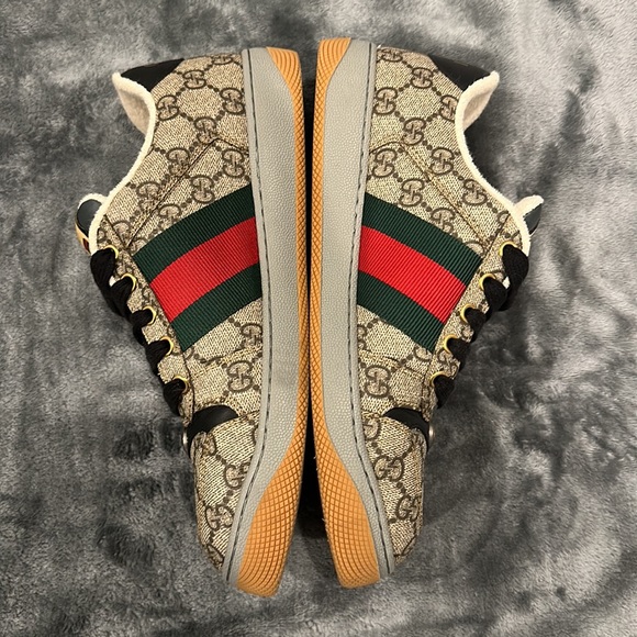 GUCCI | Stripes Monogram Blended Fabrics Street Style Leather Logo - Picture 3 of 7